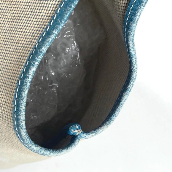 HERMES Shoulder bag Tote Bag Giardinier PM Shoulder Bag Leather/Canvas blue - Picture 11 of 16